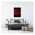 Σφραγίδα 21+ Only Grunge Στυλ σε Κόκκινο και Μαύρο