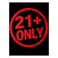 Σφραγίδα 21+ Only Grunge Στυλ σε Κόκκινο και Μαύρο