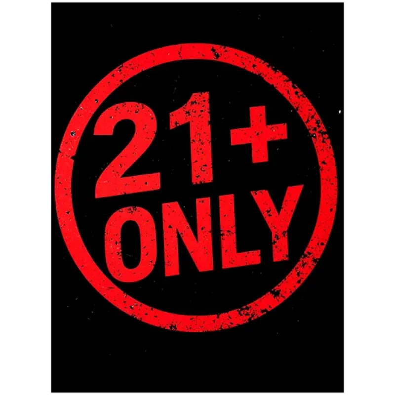 Σφραγίδα 21+ Only Grunge Στυλ σε Κόκκινο και Μαύρο
