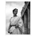 Πορτραίτο Αρχαίου Έλληνα σε Ασπρόμαυρο Φόντο