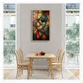 Abstract Cubist Geometric Portrait Canvas Art Print