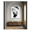 Black and White Avant Garde Fashion Portrait