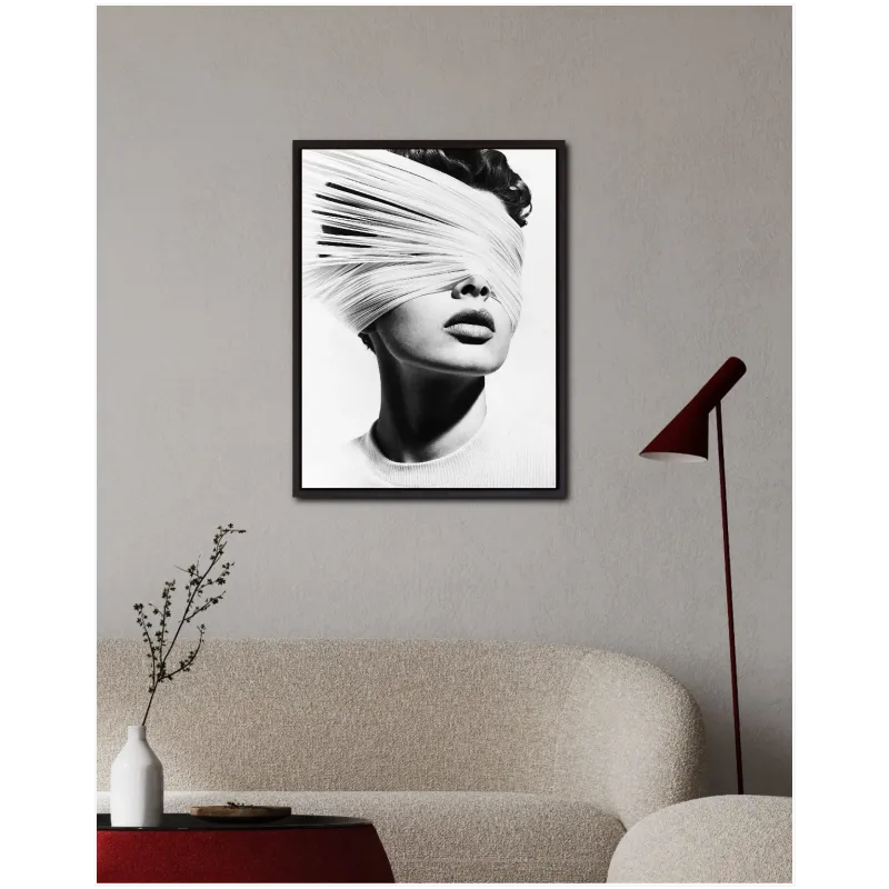 Black and White Avant Garde Fashion Portrait