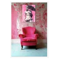 Ancient Statue with Umbrella Pop Art Pink