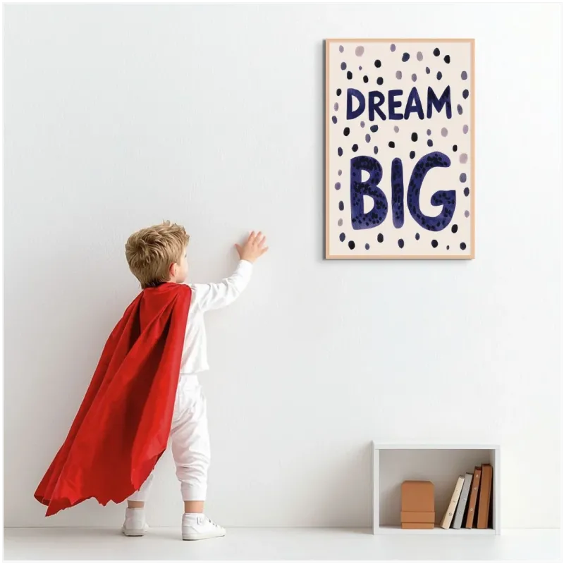Πίνακας Dream Big Σε Μπλε Απόχρωση
