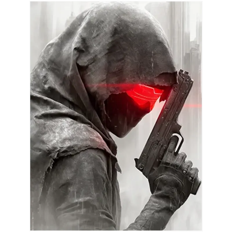 Φουτουριστικός Πολεμιστής Cyberpunk με Κουκούλα