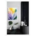Abstract Impasto Brushstrokes Composition Multi Pastel
