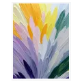 Abstract Impasto Brushstrokes Composition Multi Pastel