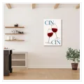 Ποτήρια Κρασιού Cin Cin Minimalist Red Blue