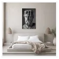 Ancient Philosopher Statue Classic Black and White