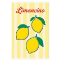 Αφίσα Limoncino Vintage Ρίγες Κίτρινο
