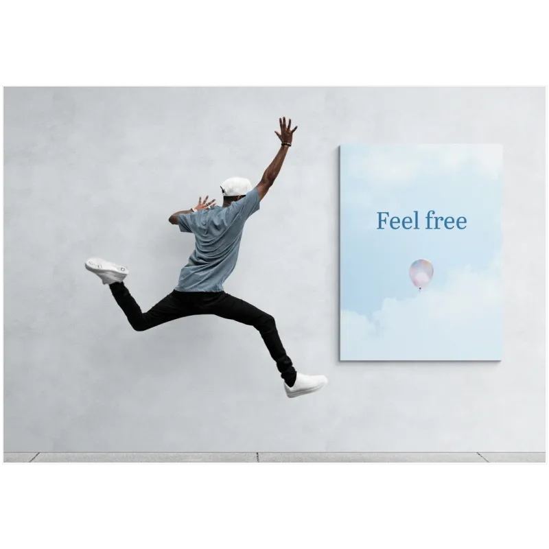 Μπαλόνι στον Ουρανό Feel Free Minimal Γαλάζιο