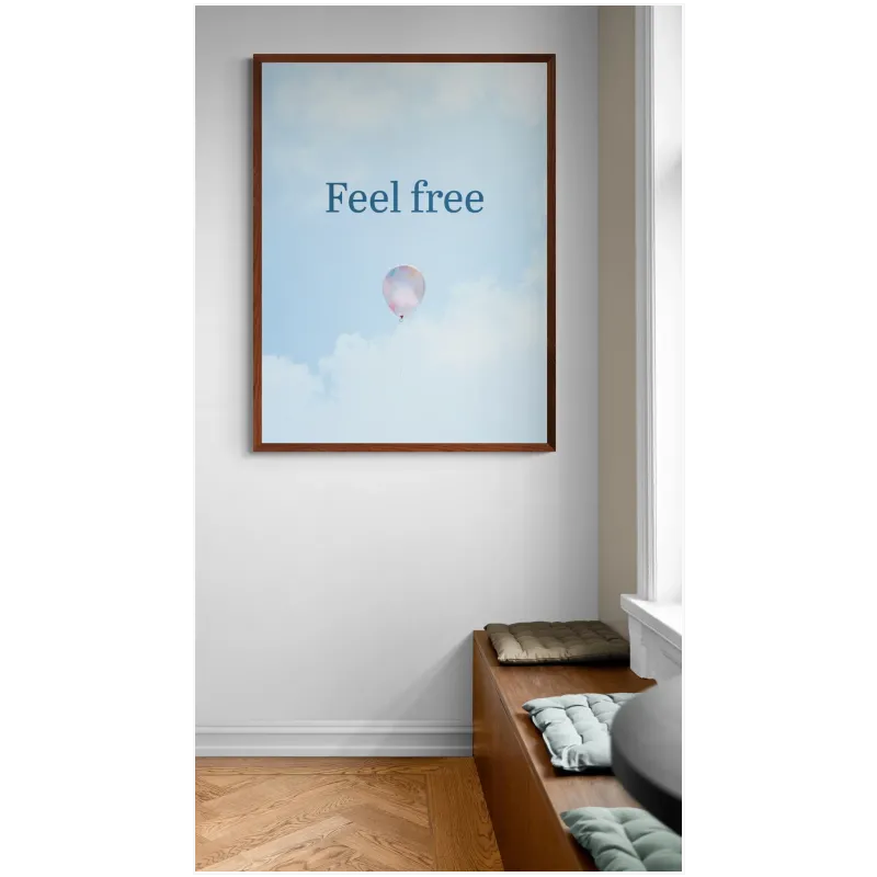 Μπαλόνι στον Ουρανό Feel Free Minimal Γαλάζιο