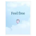 Μπαλόνι στον Ουρανό Feel Free Minimal Γαλάζιο