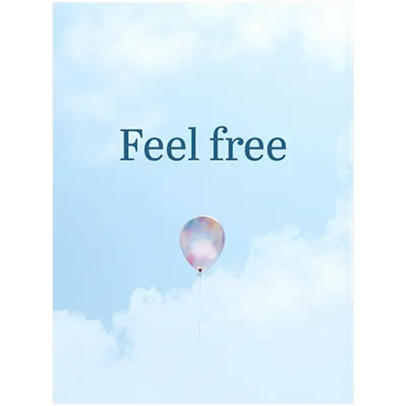 Μπαλόνι στον Ουρανό Feel Free Minimal Γαλάζιο